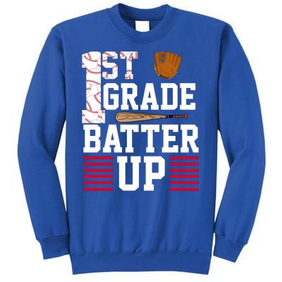 1st Grade Batter Up Tall Sweatshirt