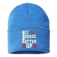 1st Grade Batter Up Sustainable Knit Beanie