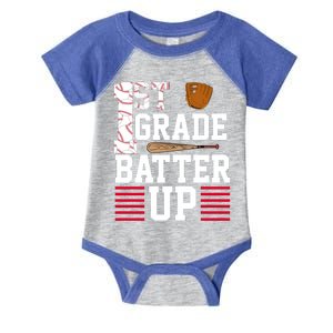 1st Grade Batter Up Infant Baby Jersey Bodysuit