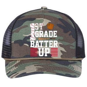 1st Grade Batter Up Retro Rope Trucker Hat Cap