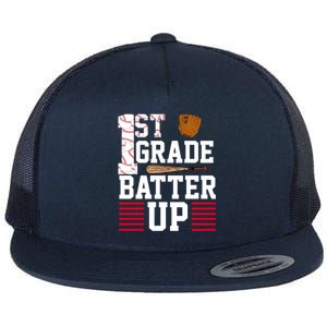 1st Grade Batter Up Flat Bill Trucker Hat