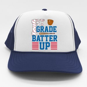 1st Grade Batter Up Trucker Hat