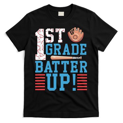 1st Grade Back To School 1st Grade Batter Up Baseball T-Shirt