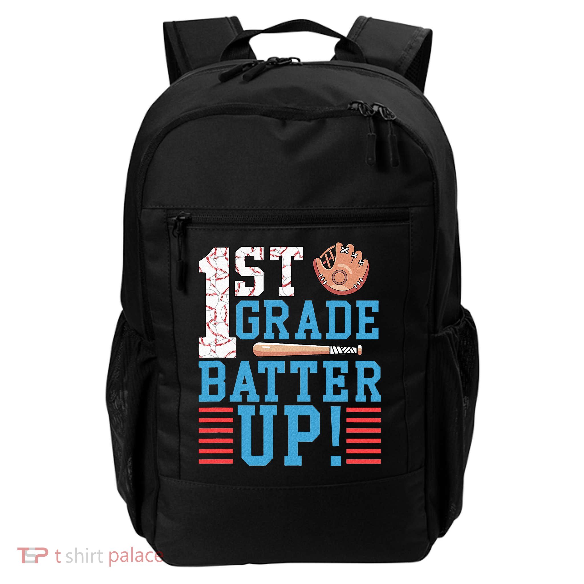 1st Grade Back To School 1st Grade Batter Up Baseball Backpack