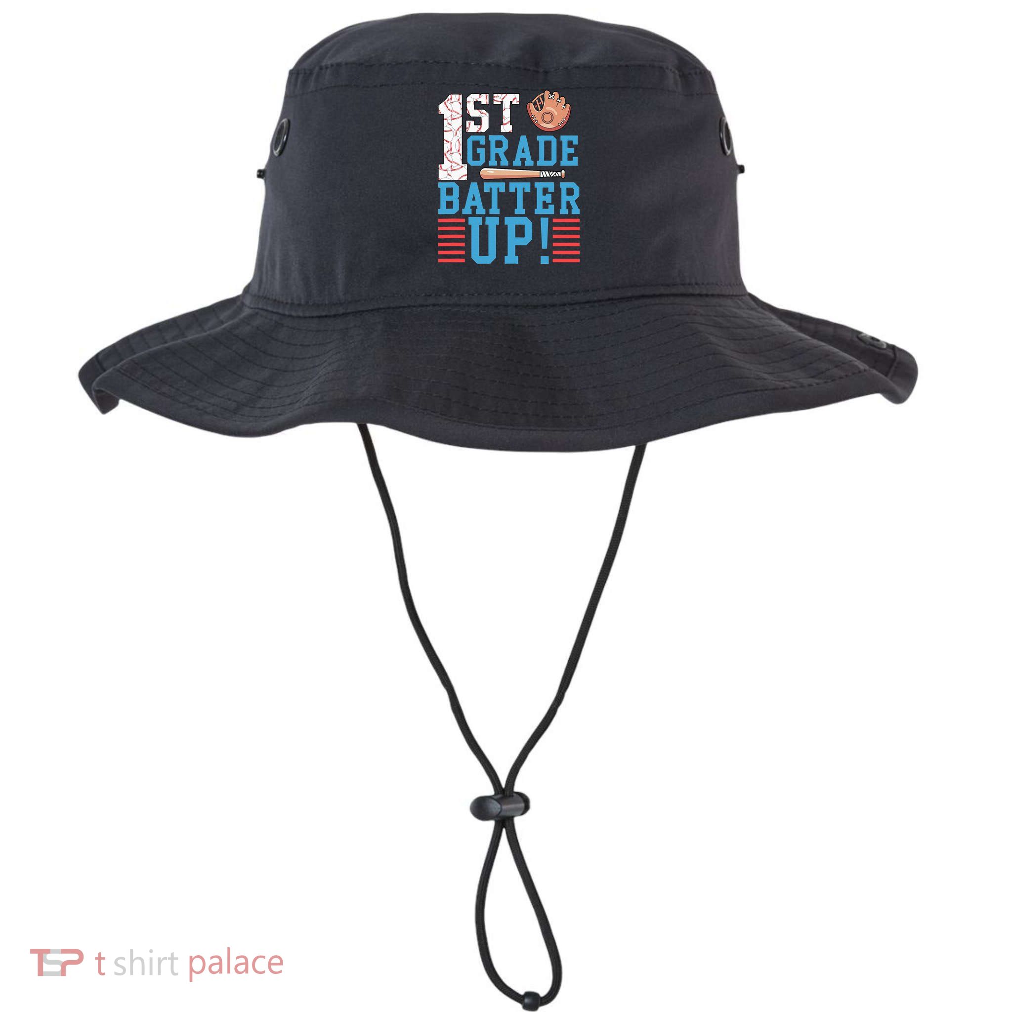 1st Grade Back To School 1st Grade Batter Up Baseball Bucket Hat