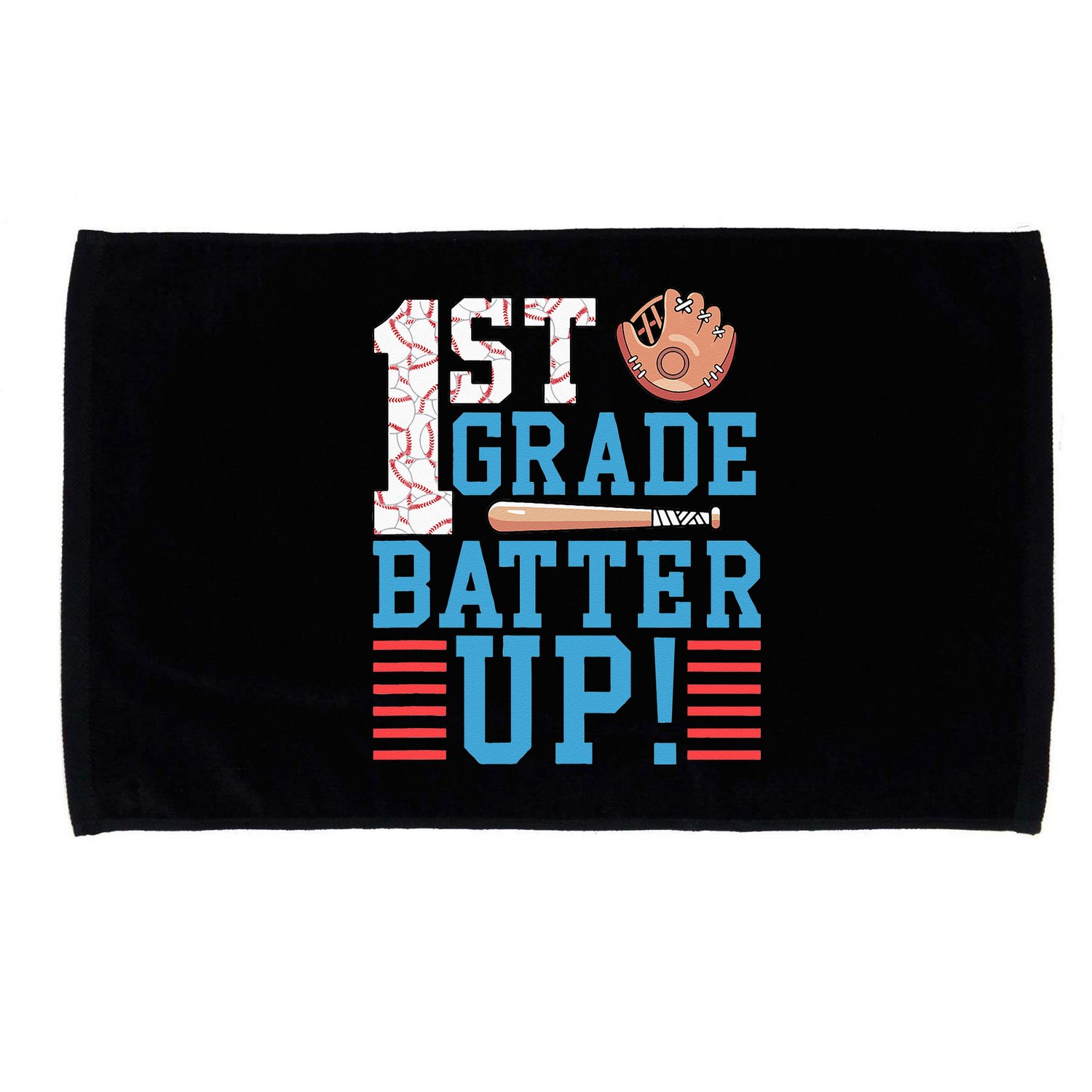1st Grade Back To School 1st Grade Batter Up Baseball Microfiber Hand Towel