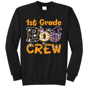 1st Grade Boo Crew Funny Halloween Costume Teacher Student Sweatshirt