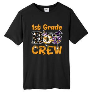 1st Grade Boo Crew Funny Halloween Costume Teacher Student Tall Fusion ChromaSoft Performance T-Shirt