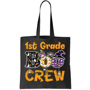 1st Grade Boo Crew Funny Halloween Costume Teacher Student Tote Bag