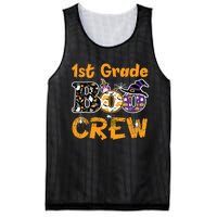 1st Grade Boo Crew Funny Halloween Costume Teacher Student Mesh Reversible Basketball Jersey Tank