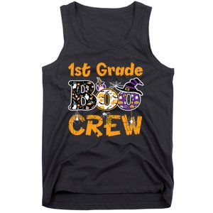 1st Grade Boo Crew Funny Halloween Costume Teacher Student Tank Top