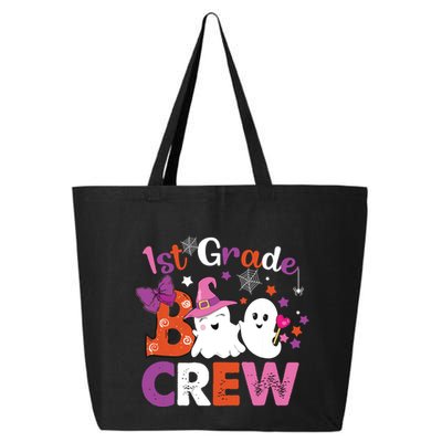 1st Grade Boo Crew First Grade Halloween Costume Teacher Kids 25L Jumbo Tote