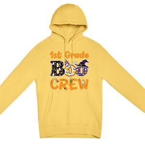 1st Grade Boo Crew Funny Halloween Costume Teacher Student Premium Pullover Hoodie