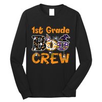 1st Grade Boo Crew Funny Halloween Costume Teacher Student Long Sleeve Shirt