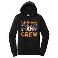 1st Grade Boo Crew Funny Halloween Costume Teacher Student Women's Pullover Hoodie