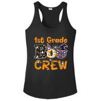 1st Grade Boo Crew Funny Halloween Costume Teacher Student Ladies PosiCharge Competitor Racerback Tank