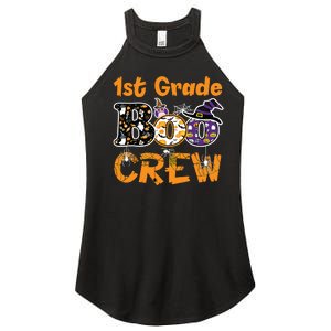 1st Grade Boo Crew Funny Halloween Costume Teacher Student Women's Perfect Tri Rocker Tank