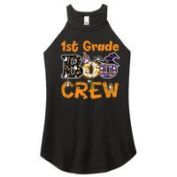 1st Grade Boo Crew Funny Halloween Costume Teacher Student Women's Perfect Tri Rocker Tank