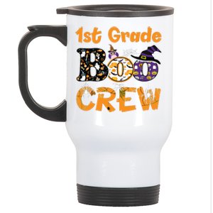 1st Grade Boo Crew Funny Halloween Costume Teacher Student Stainless Steel Travel Mug