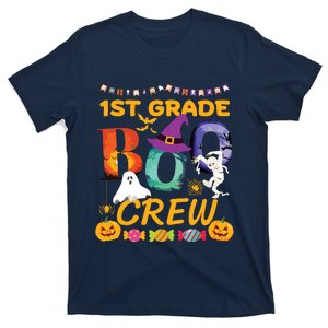 1st Grade Boo Crew Ghost Pumpkin Halloween Teacher Student T-Shirt