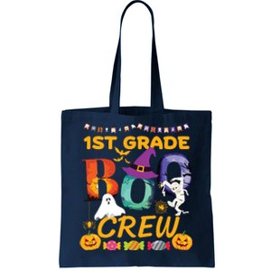 1st Grade Boo Crew Ghost Pumpkin Halloween Teacher Student Tote Bag