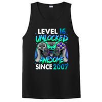 16th Gaming Birthday gift Level 16 Unlocked Awesome Video Game 2007 Birthday PosiCharge Competitor Tank