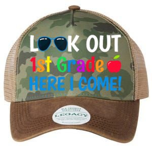 1st Grade Boy Girl Look out 1st Grade Here I Come Legacy Tie Dye Trucker Hat