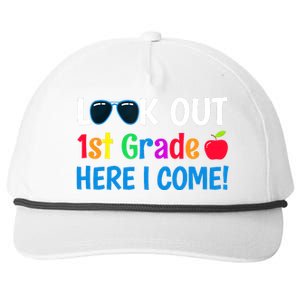 1st Grade Boy Girl Look out 1st Grade Here I Come Snapback Five-Panel Rope Hat