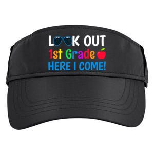 1st Grade Boy Girl Look out 1st Grade Here I Come Adult Drive Performance Visor