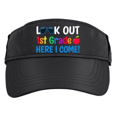 1st Grade Boy Girl Look out 1st Grade Here I Come Adult Drive Performance Visor