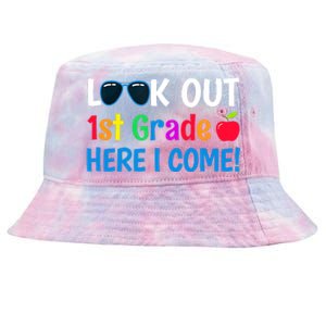 1st Grade Boy Girl Look out 1st Grade Here I Come Tie-Dyed Bucket Hat