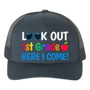 1st Grade Boy Girl Look out 1st Grade Here I Come Yupoong Adult 5-Panel Trucker Hat