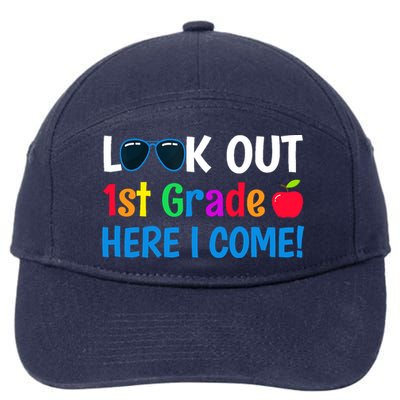 1st Grade Boy Girl Look out 1st Grade Here I Come 7-Panel Snapback Hat