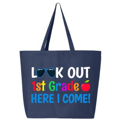 1st Grade Boy Girl Look out 1st Grade Here I Come 25L Jumbo Tote