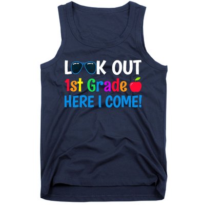1st Grade Boy Girl Look out 1st Grade Here I Come Tank Top