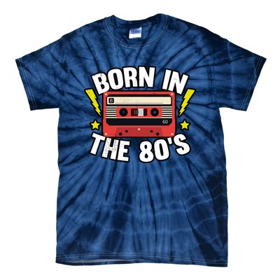 1980 Generation Cassette Retro Party Costume 80S Bro 80S Tie-Dye T-Shirt