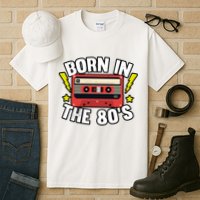 1980 Generation Cassette Retro Party Costume 80S Bro 80S Tall T-Shirt