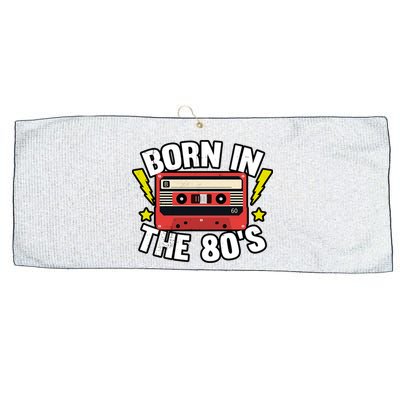 1980 Generation Cassette Retro Party Costume 80S Bro 80S Large Microfiber Waffle Golf Towel
