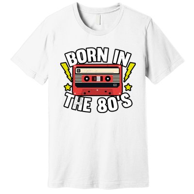 1980 Generation Cassette Retro Party Costume 80S Bro 80S Premium T-Shirt