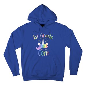 1St Grade Corn First Grade Teacher Unicorn Back To School Gift Hoodie