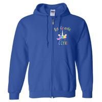 1St Grade Corn First Grade Teacher Unicorn Back To School Gift Full Zip Hoodie