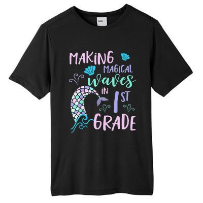 1st Grade Cute Mermaid Frist Day Back To School Tall Fusion ChromaSoft Performance T-Shirt