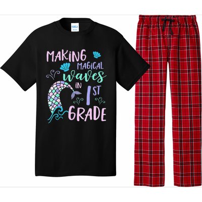 1st Grade Cute Mermaid Frist Day Back To School Pajama Set