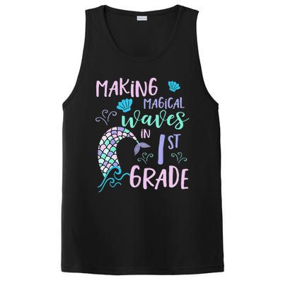 1st Grade Cute Mermaid Frist Day Back To School PosiCharge Competitor Tank