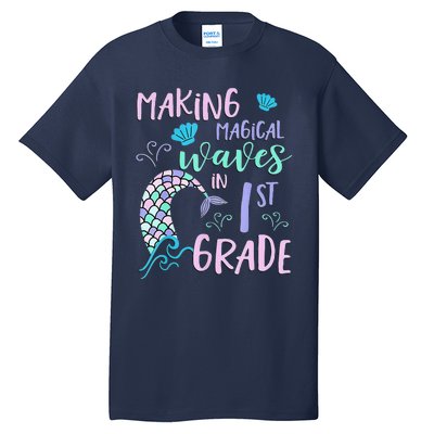 1st Grade Cute Mermaid Frist Day Back To School Tall T-Shirt