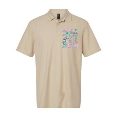 1st Grade Cute Mermaid Frist Day Back To School Softstyle Adult Sport Polo