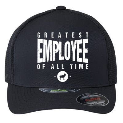 1 Greatest Employee Of All Time Employee 1 Employee Goat Flexfit Unipanel Trucker Cap