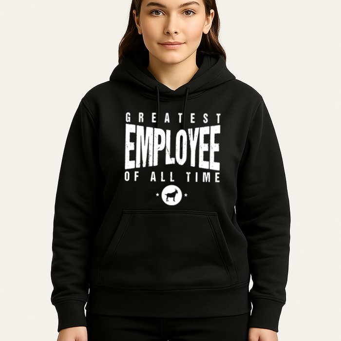 1 Greatest Employee Of All Time Employee 1 Employee Goat Hoodie
