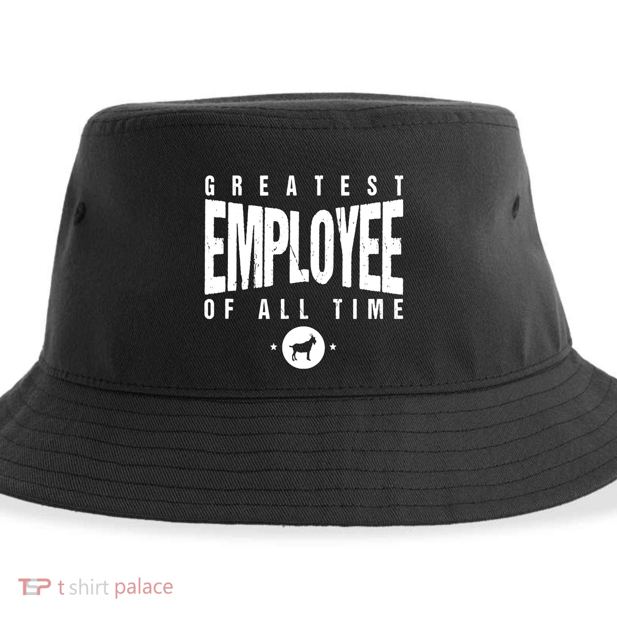 1 Greatest Employee Of All Time Employee 1 Employee Goat Sustainable Bucket Hat