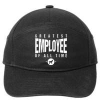 1 Greatest Employee Of All Time Employee 1 Employee Goat 7-Panel Snapback Hat